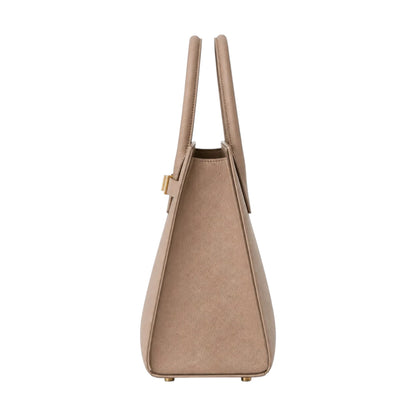 Bagv Beige Desert Pearl Satchel Handbag