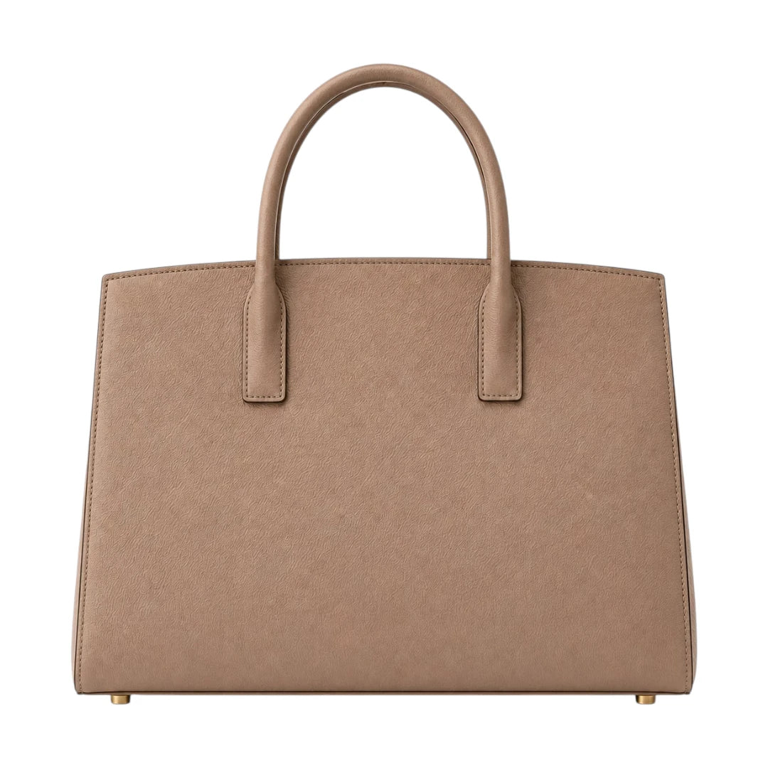 Bagv Beige Desert Pearl Satchel Handbag