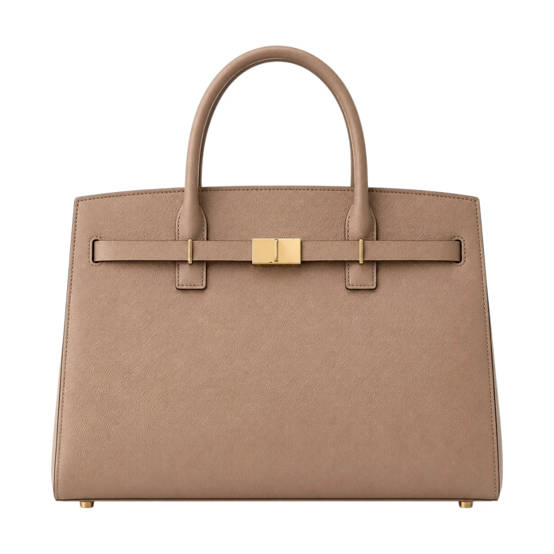 Bagv Beige Desert Pearl Satchel Handbag