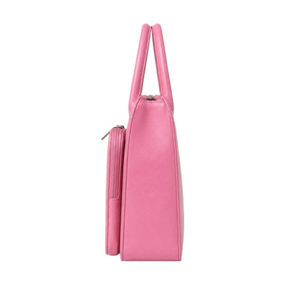 Bagv Pink Front-Pocket Satchel Handbag