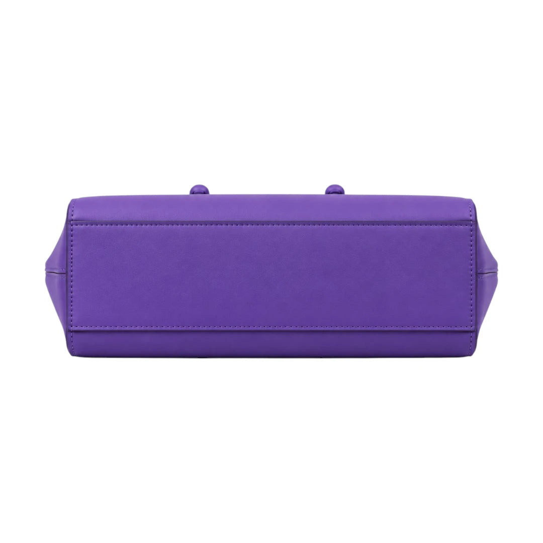 Bagv Purple Structured Satchel Handbag