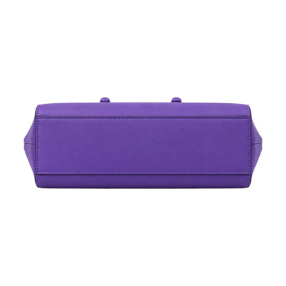 Bagv Purple Structured Satchel Handbag