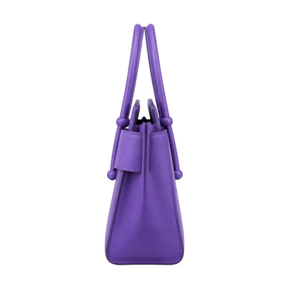 Bagv Purple Structured Satchel Handbag